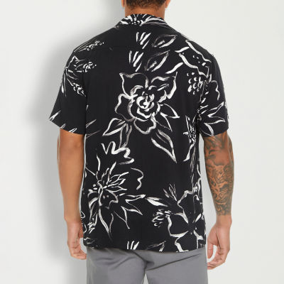 Forever 21 Mens Short Sleeve Floral Button-Down Shirt