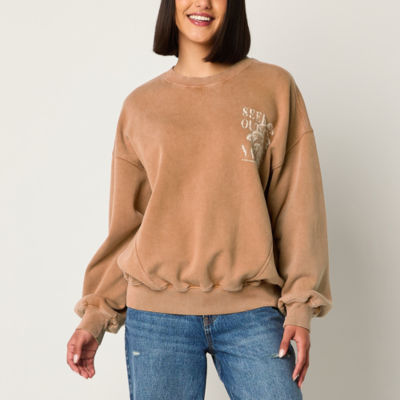 Arizona Juniors Womens Crew Neck Long Sleeve Sweatshirt