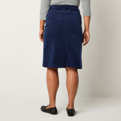 St. John's Bay Womens Midi A-Line Skirt