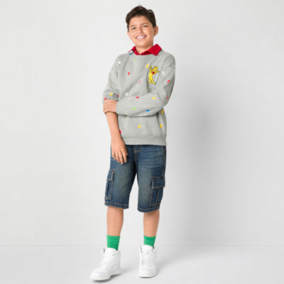 JCPenney x HARIBO Little & Big Boys Crew Neck Long Sleeve Pullover Sweater