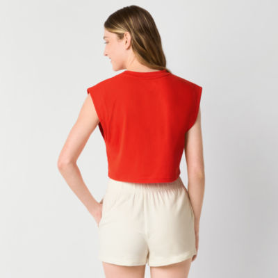 JCPenney x HARIBO Womens Crew Neck Short Sleeve Crop Top