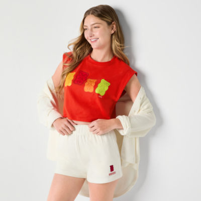 JCPenney x HARIBO Womens Crew Neck Short Sleeve Crop Top