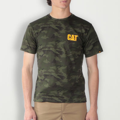 CAT Trademark Mens Crew Neck Short Sleeve Regular Fit Graphic T-Shirt