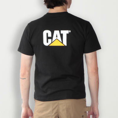 CAT Trademark Mens Crew Neck Short Sleeve T-Shirt