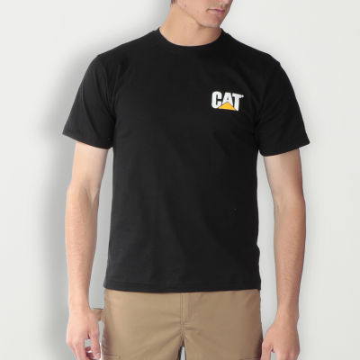 CAT Trademark Mens Crew Neck Short Sleeve T-Shirt