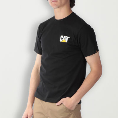 CAT Trademark Mens Crew Neck Short Sleeve T-Shirt