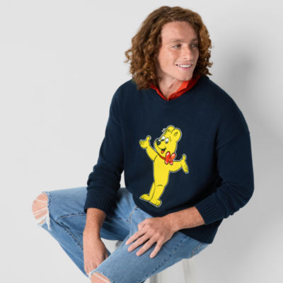 JCPenney x HARIBO Mens Crew Neck Long Sleeve Pullover Sweater