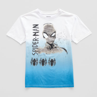 Little & Big Boys Crew Neck Short Sleeve Spiderman Graphic T-Shirt