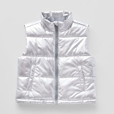 Xersion Shiny Little & Big Girls Puffer Vest