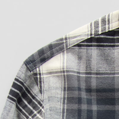 Thereabouts Little & Big Boys Adaptive Long Sleeve Flannel Shirt