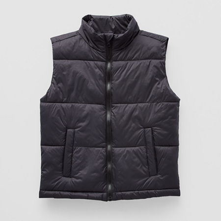 Xersion Little & Big Boys Puffer Vest, L (14-16) Husky, Black