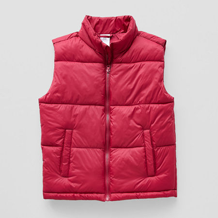 Xersion Little & Big Boys Puffer Vest, Large (14-16), Red