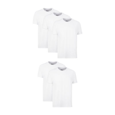 Hanes Cotton Fresh Iq Bonus Pack Mens 5 Short Sleeve Crew Neck T-Shirt