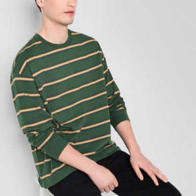 Arizona Mens Striped Long Sleeve T-Shirt