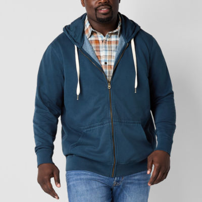 mutual weave Mens Fleece Hooded Big and Tall Jacket