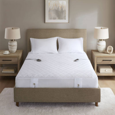 Beautyrest™ Cotton Blend Heated Electric Mattress Pad-5 Heat Settings 10hr Auto off