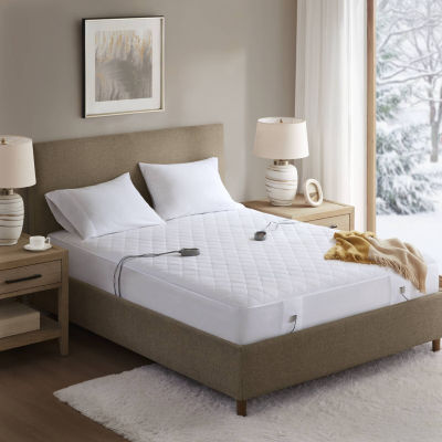 Beautyrest™ Cotton Blend Heated Electric Mattress Pad-5 Heat Settings 10hr Auto off