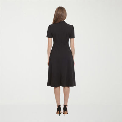 Ivy & Blue Short Sleeve Fit + Flare Dress