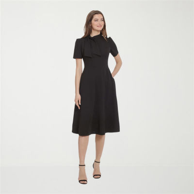 Ivy & Blue Short Sleeve Fit + Flare Dress