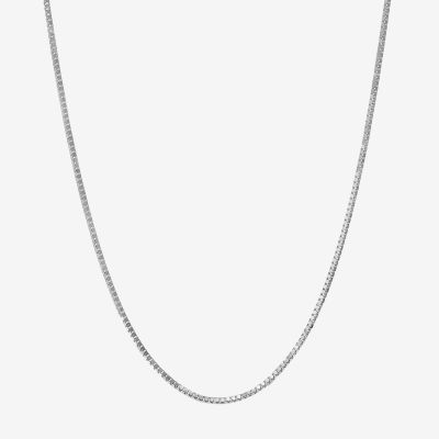 Womens 14K Gold 18 Inch Box Chain Necklace