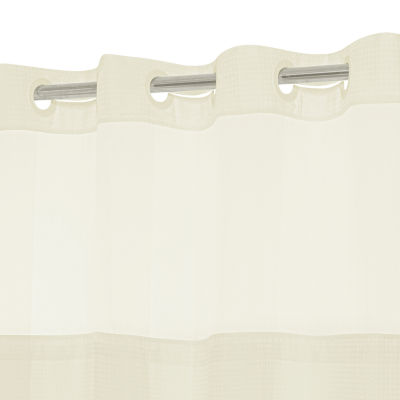 Awesome Home™ No Hook Waffle Snap-In Liner Shower Curtain