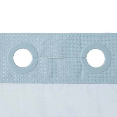 Awesome Home™ No Hook Waffle Snap-In Liner Shower Curtain