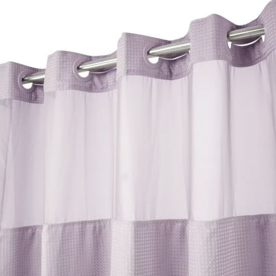 Awesome Home™ No Hook Waffle Snap-In Liner Shower Curtain