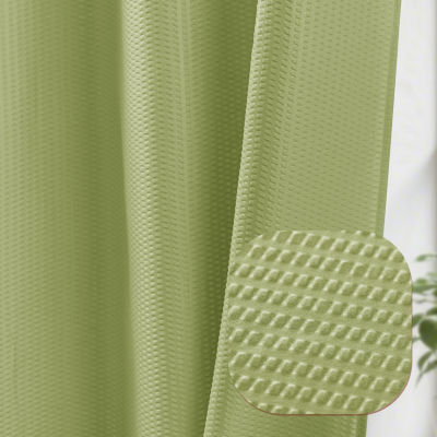 Awesome Home™ No Hook Embossed Snap-In Liner Shower Curtain