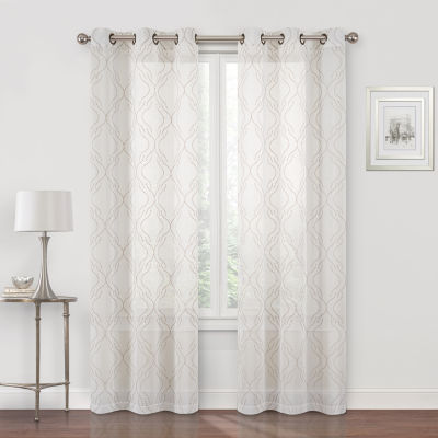 Regal Home Sterling Matte Sheer Grommet Top Curtain Panel - JCPenney