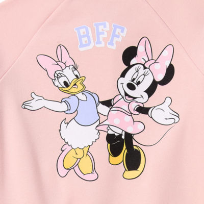 Disney Collection Little & Big Girls Minnie Mouse Lightweight Bomber Jacket