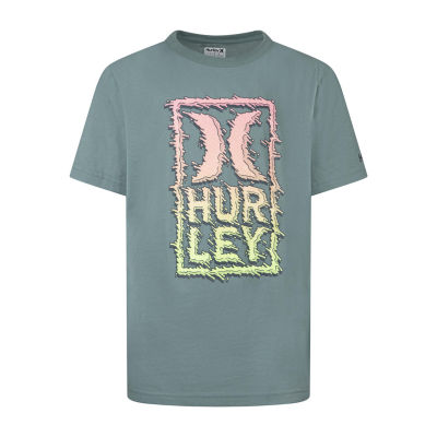 Hurley Big Boys Crew Neck Short Sleeve Graphic T-Shirt