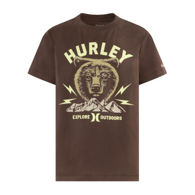 Hurley Big Boys Crew Neck Short Sleeve Graphic T-Shirt