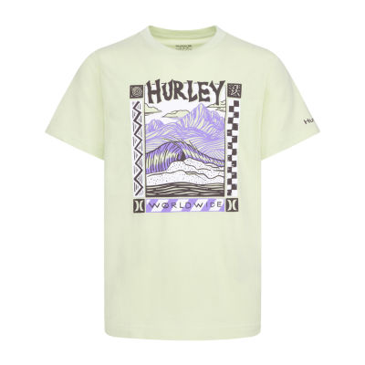 Hurley Big Boys Crew Neck Short Sleeve Graphic T-Shirt