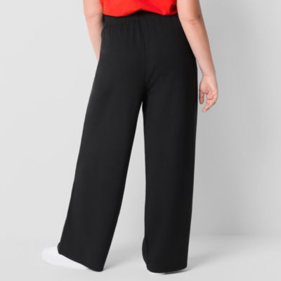 JCPenney x HARIBO Womens Juniors Plus High Rise Straight Pull-On Pants