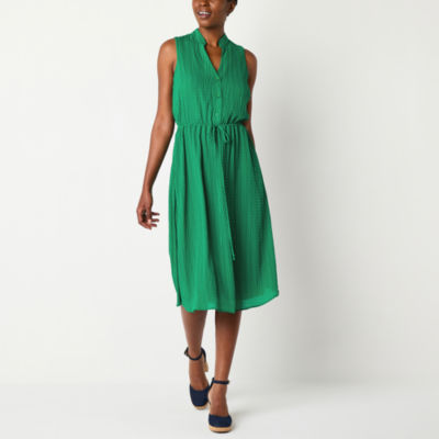 Studio 1 Sleeveless Midi Fit + Flare Dress