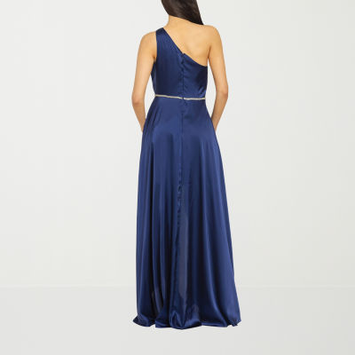 Premier Amour One Shoulder Sleeveless Evening Gown