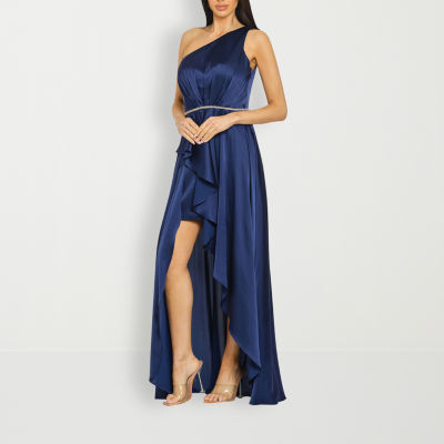 Premier Amour One Shoulder Sleeveless Evening Gown