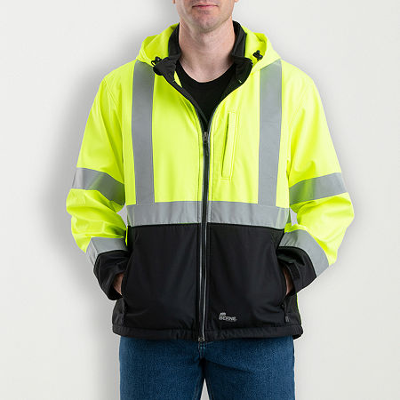 Berne Big And Tall Mens High Visibility Reflective Jacket, X-large Tall, Yellow