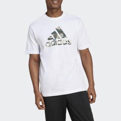 adidas Mens Crew Neck Short Sleeve Graphic T-Shirt