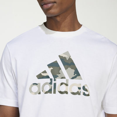 adidas Mens Crew Neck Short Sleeve Graphic T-Shirt