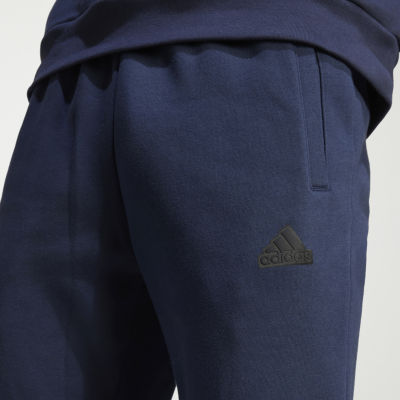 adidas Mens Mid Rise Drawstring Waist Cuffed Sweatpant