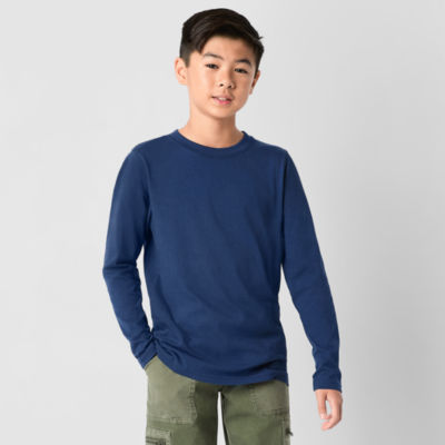 Thereabouts Little & Big Boys Crew Neck Long Sleeve T-Shirt