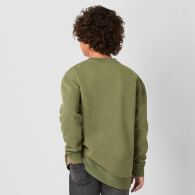 Thereabouts Little & Big Boys Crew Neck Long Sleeve Fleece Sweatshirt