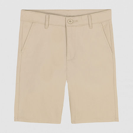 IZOD Little & Big Boys Stretch Fabric Chino Short, 16 Husky, Beige