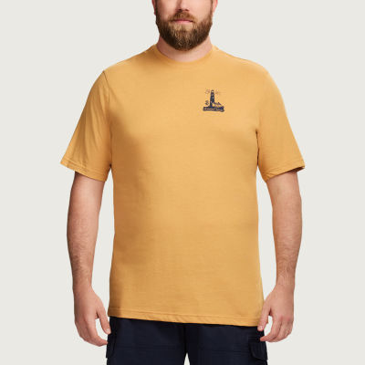 IZOD Saltwater Mens Crew Neck Short Sleeve Regular Fit Big and Tall Graphic T-Shirt