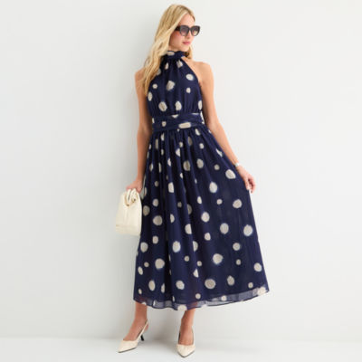 Worthington Womens Sleeveless Maxi Dress