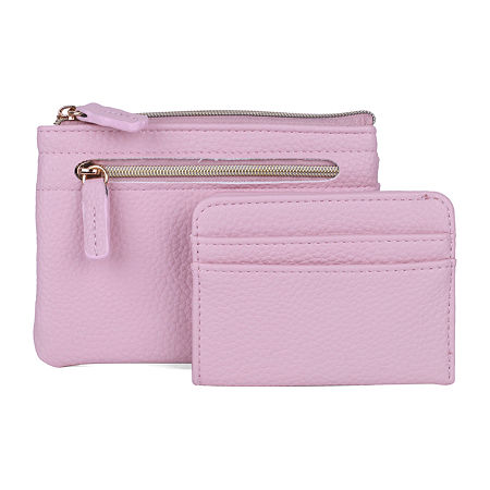 Julia Buxton Large Id Coin Case Womens Rfid Blocking Wallet, One Size, Pink