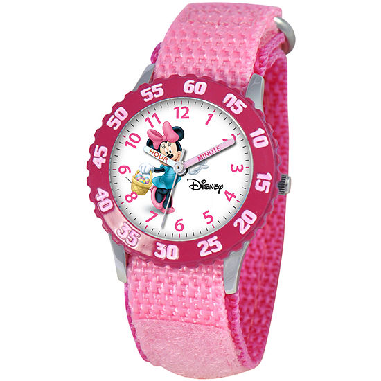 Disney Kids Time Teacher Minnie Pink Watch