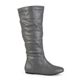 Slouch Boots Gray Women s Boots for Shoes JCPenney