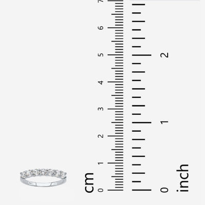 Diamonart 2MM 3/4 CT. T.W. White Cubic Zirconia 10K Gold Band